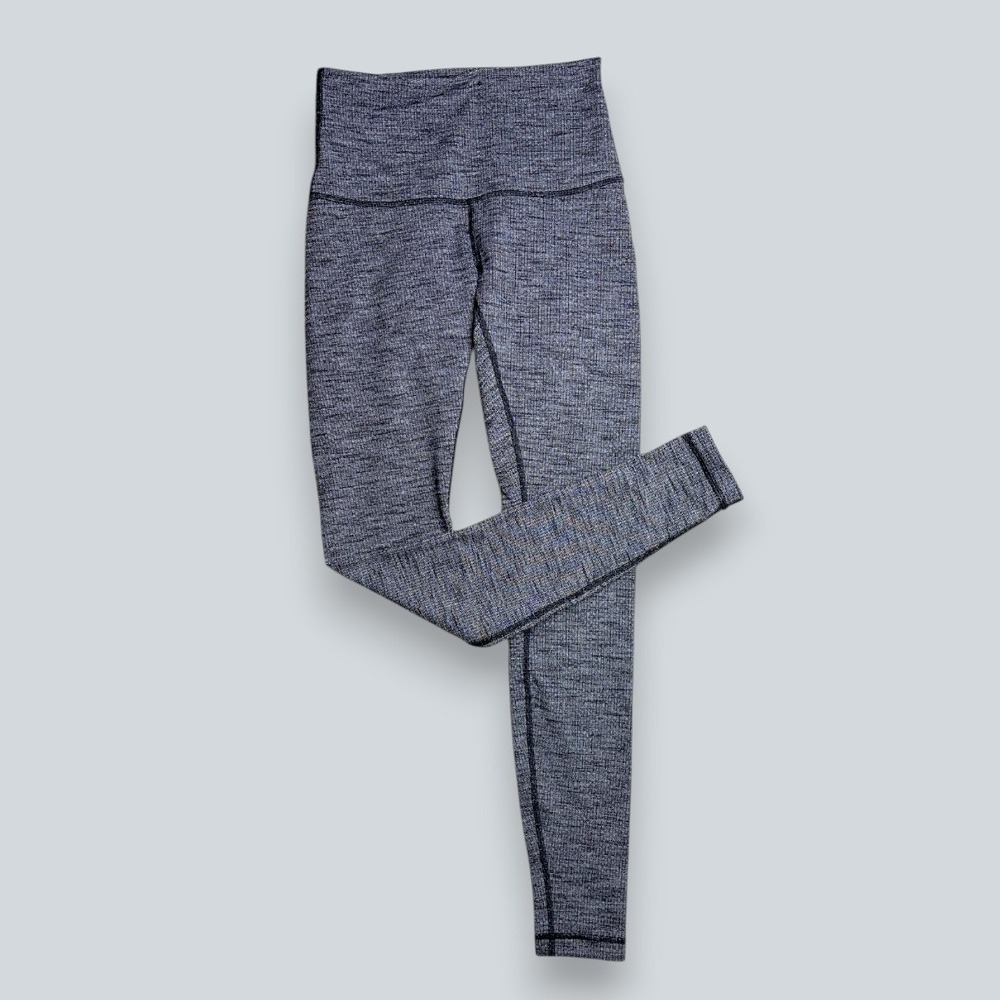 Lululemon Womens Wunder Under‎ Pant Size 6 HI-RISE 31"  Variegated Knit